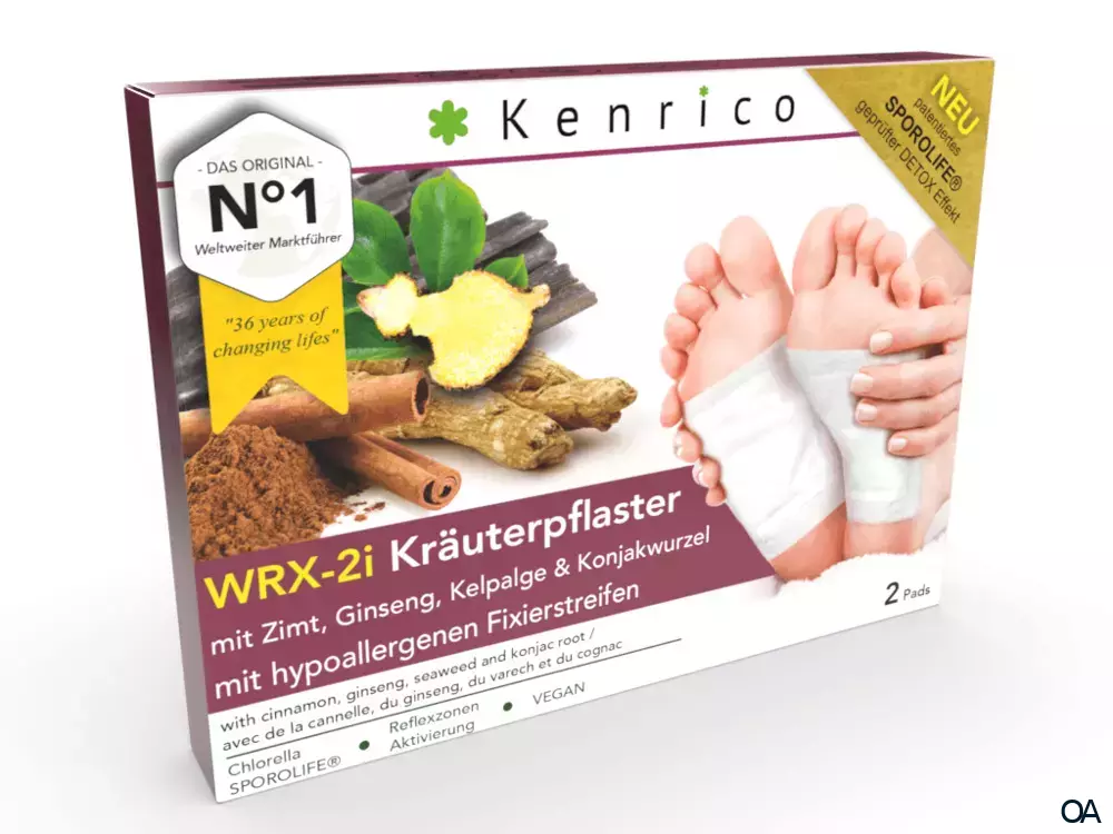 Kenrico WRX-2i Kräuterpflaster mit Zimt, Ginseng, Kelpalge und Konjakwurzel