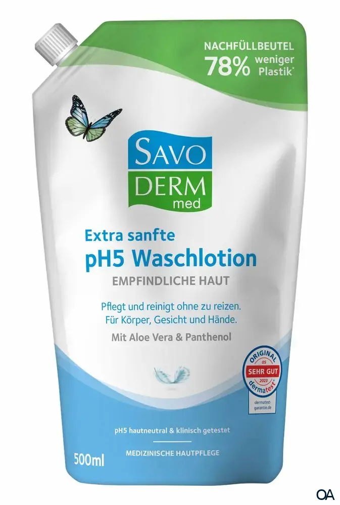Savoderm med Extra sanfte pH5 Waschlotion Nachfüllbeutel