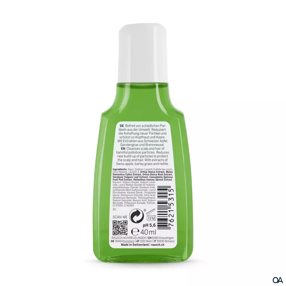 RAUSCH Anti-Pollution-Shampoo mit Schweizer Apfel