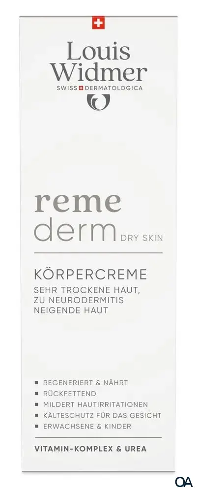 Louis Widmer remederm Dry Skin Körpercreme - leicht parfümiert