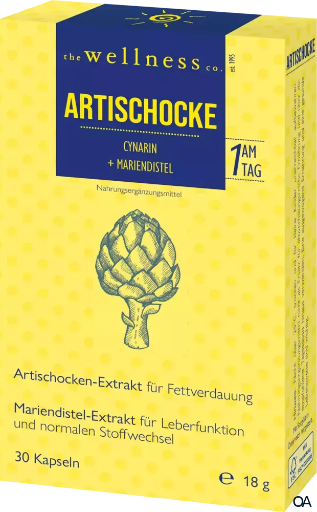 Wellness ARTISCHOCKE + MARIENDISTEL Kapseln