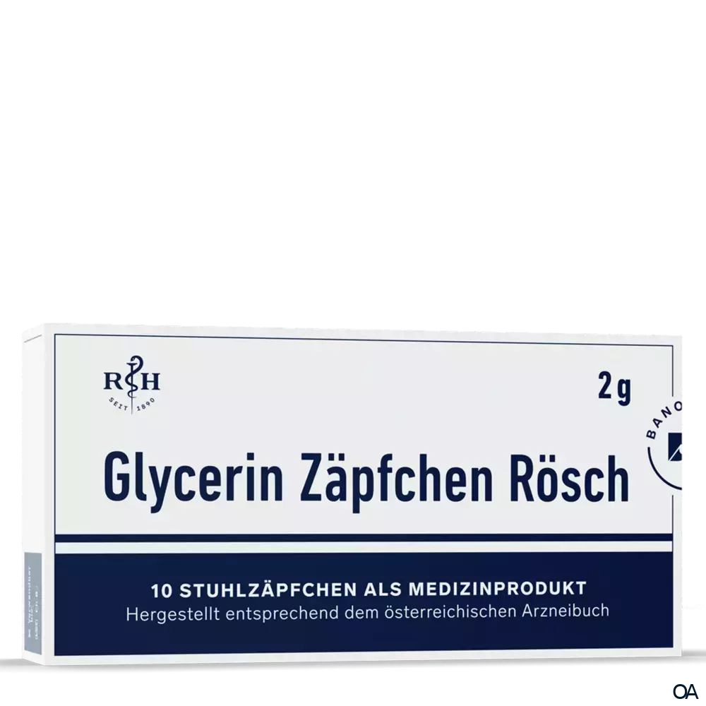 RÖSCH & HANDEL Glycerin Zäpfchen 2 g