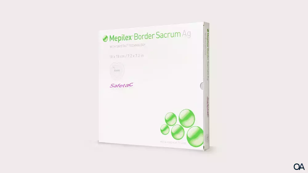 Mepilex® Border Sacrum Ag Schaumverband 18 x 18 cm
