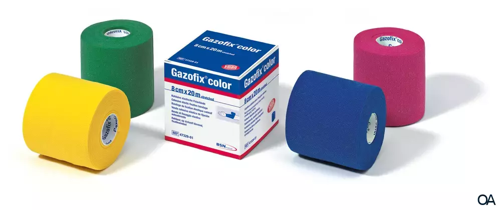 Gazofix® color Fixierbinde blau 6cm x 20m