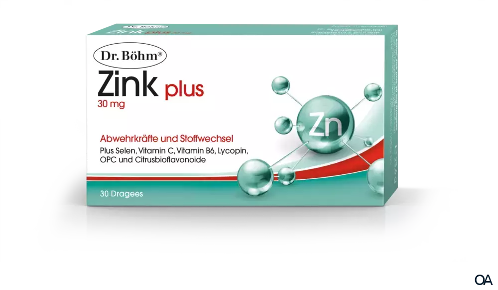 Dr. Böhm® Zink Plus 30 mg Dragees