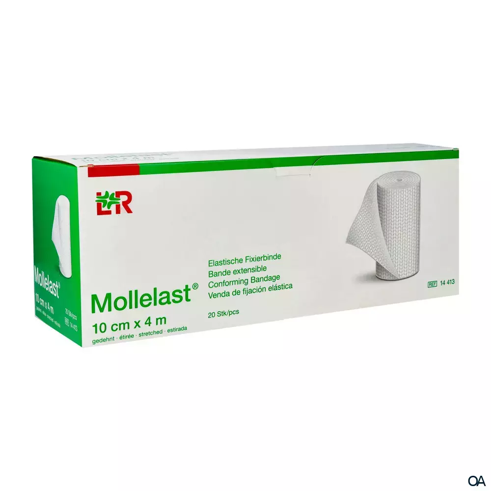 Mollelast® Elastische Fixierbinde, einzeln eingesiegelt, 10 cm x 4 m