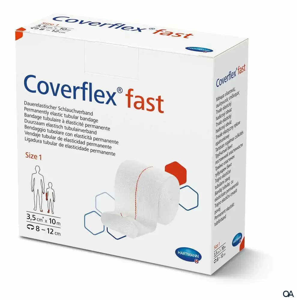 Coverflex® Fast Dauerelastischer Schlauchverband Rolle, Gr. 1, 3,5 cm x 10 m