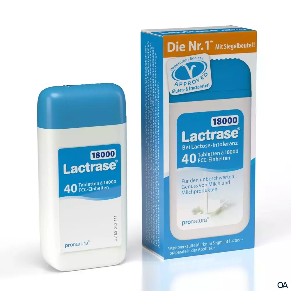Lactrase® 18000 FCC Tabletten Spender