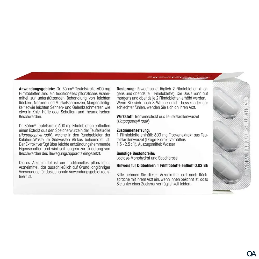 Dr. Böhm® Teufelskralle 600 mg Filmtabletten