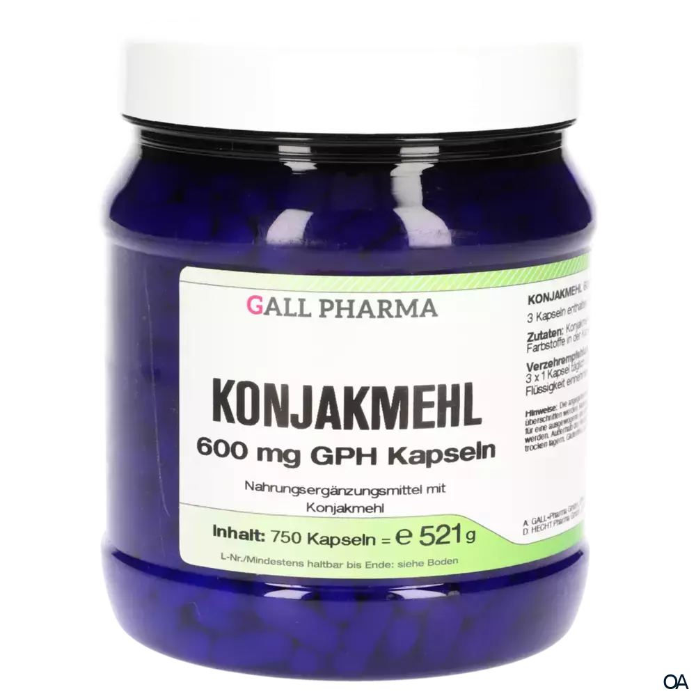 Gall Pharma Konjakmehl 600 mg Kapseln