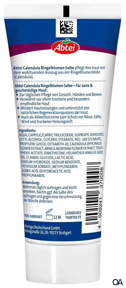 Abtei Calendula Ringelblumen Salbe