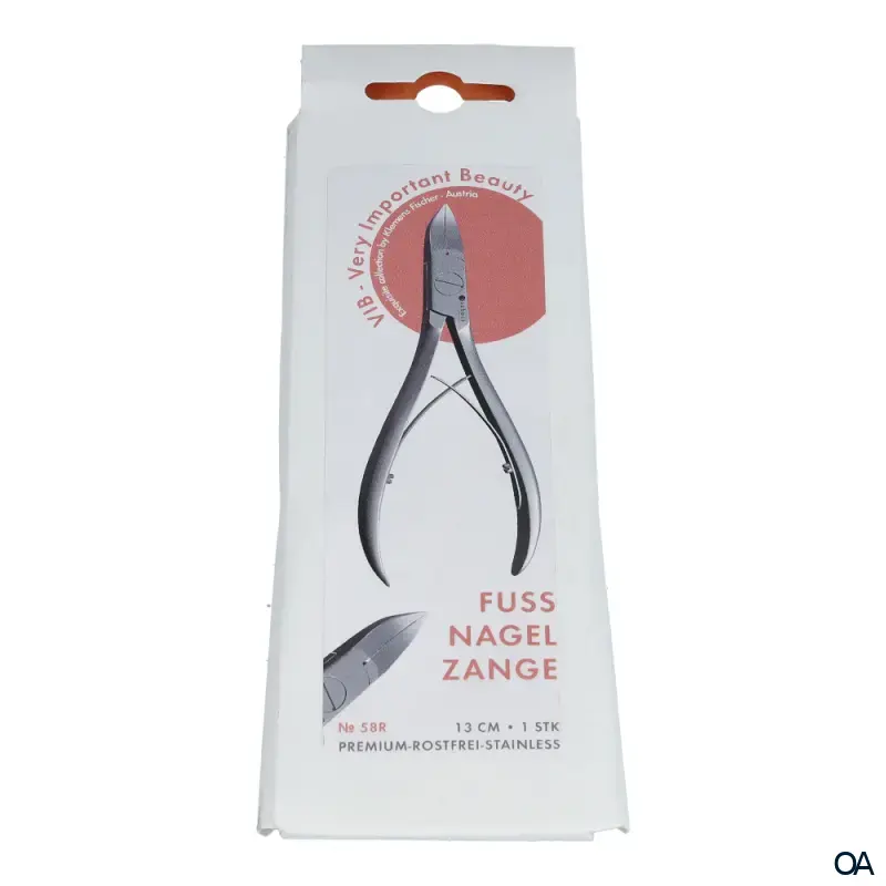 Kozbach Pharma 58R Nagelzange, Doppelfeder rostfrei, 13,5 cm