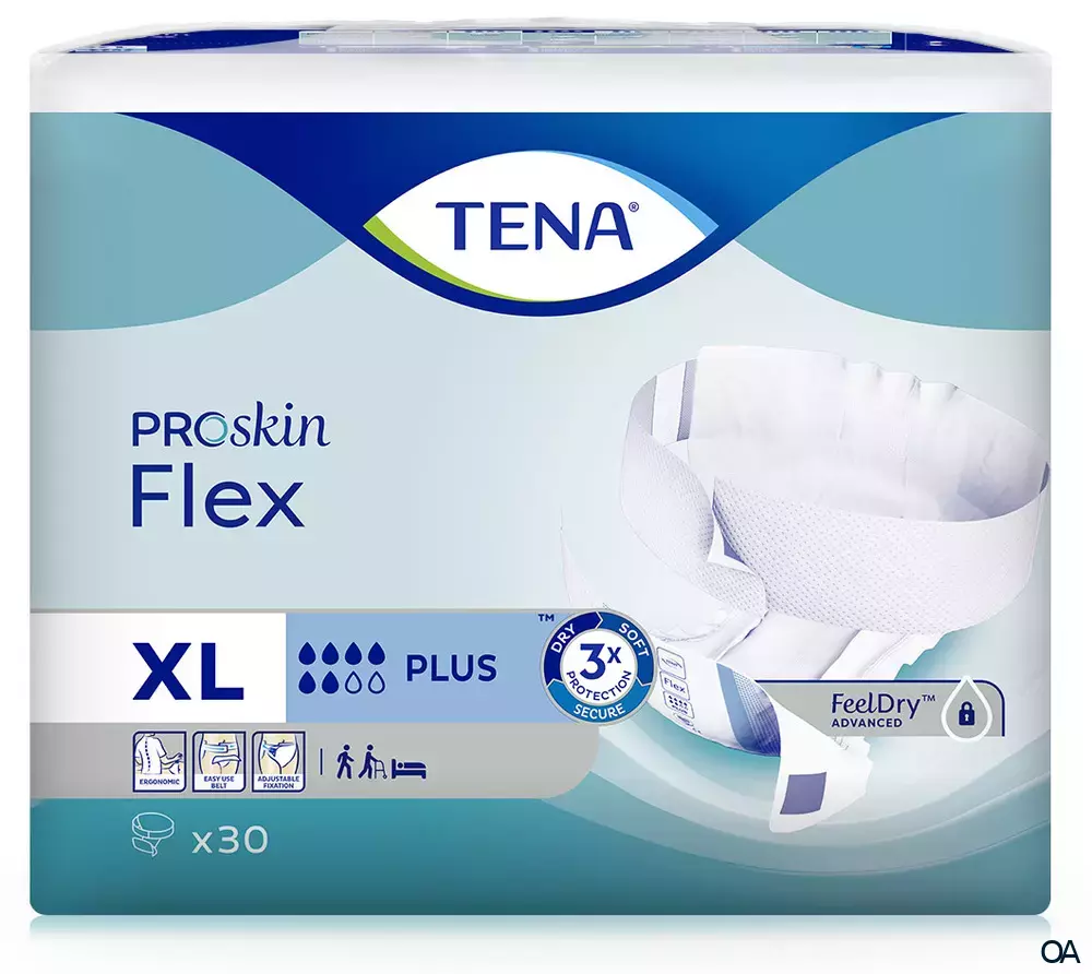 TENA ProSkin Flex Plus - Inkontinenzvorlagen mit Hüftbund - Größe XL