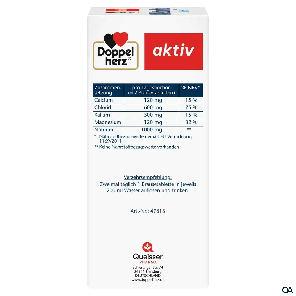 Doppelherz aktiv Elektrolyte Brausetabletten - Zuckerfrei