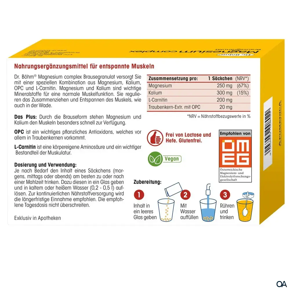 Dr. Böhm® Magnesium complex Brausegranulat