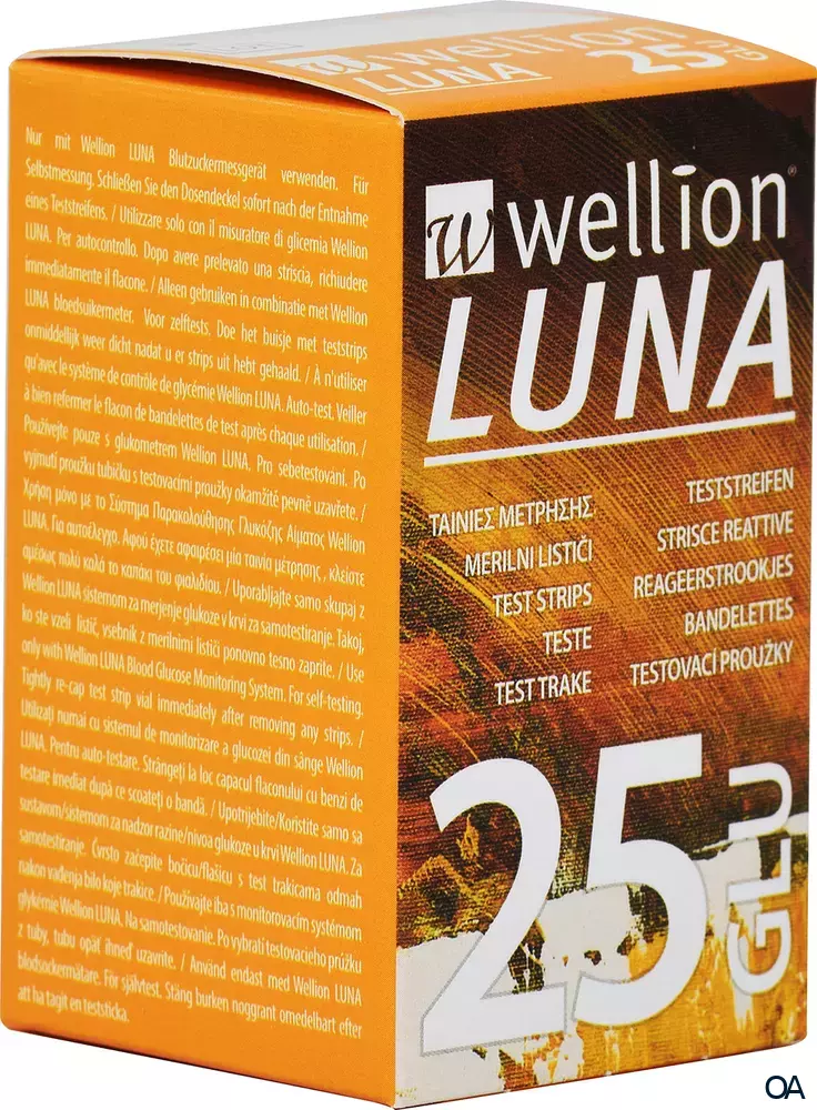 Wellion® LUNA Blutzuckerteststreifen GLU