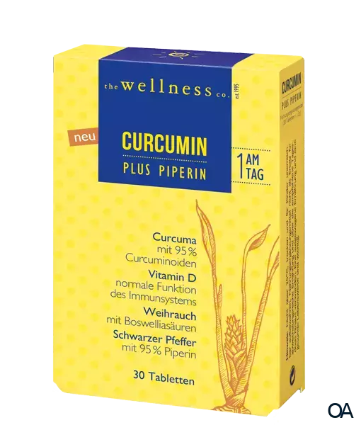Wellness Curcumin + Piperin + Weihrauch + Vitamin D Tabletten
