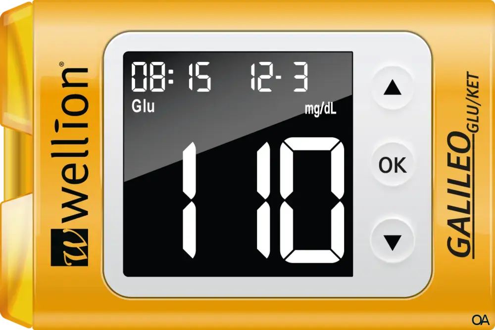 Wellion® GALILEO GLU/KET Blutzucker- & Keton-Messgerät Plus Set (mit Auswurftaste)