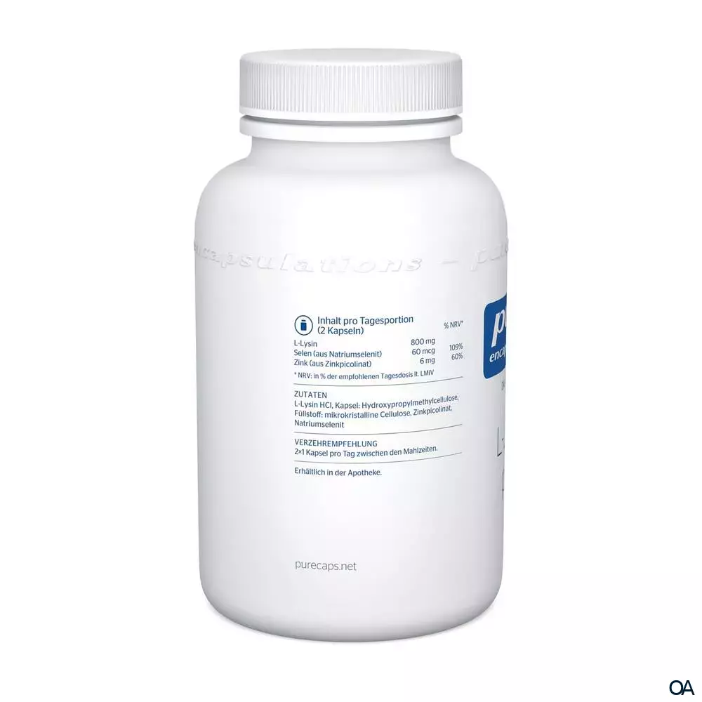 pure encapsulations® L-Lysin plus