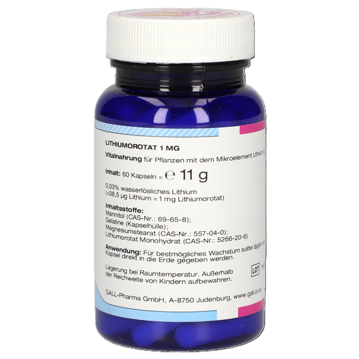 Lithiumorotat 1mg GPH Kps