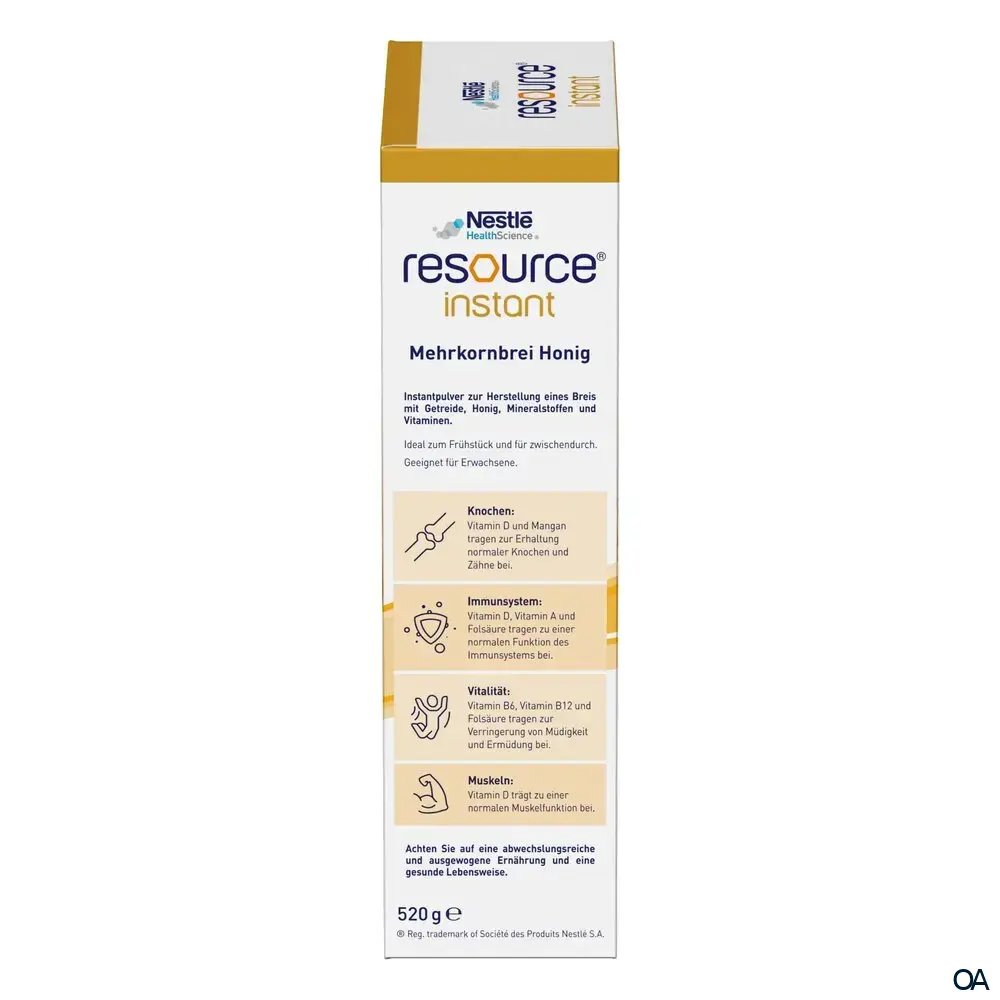 Nestle resource® instant Mehrkornbrei Honig 520g