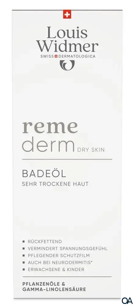 Louis Widmer remederm Dry Skin Badeöl - leicht parfümiert