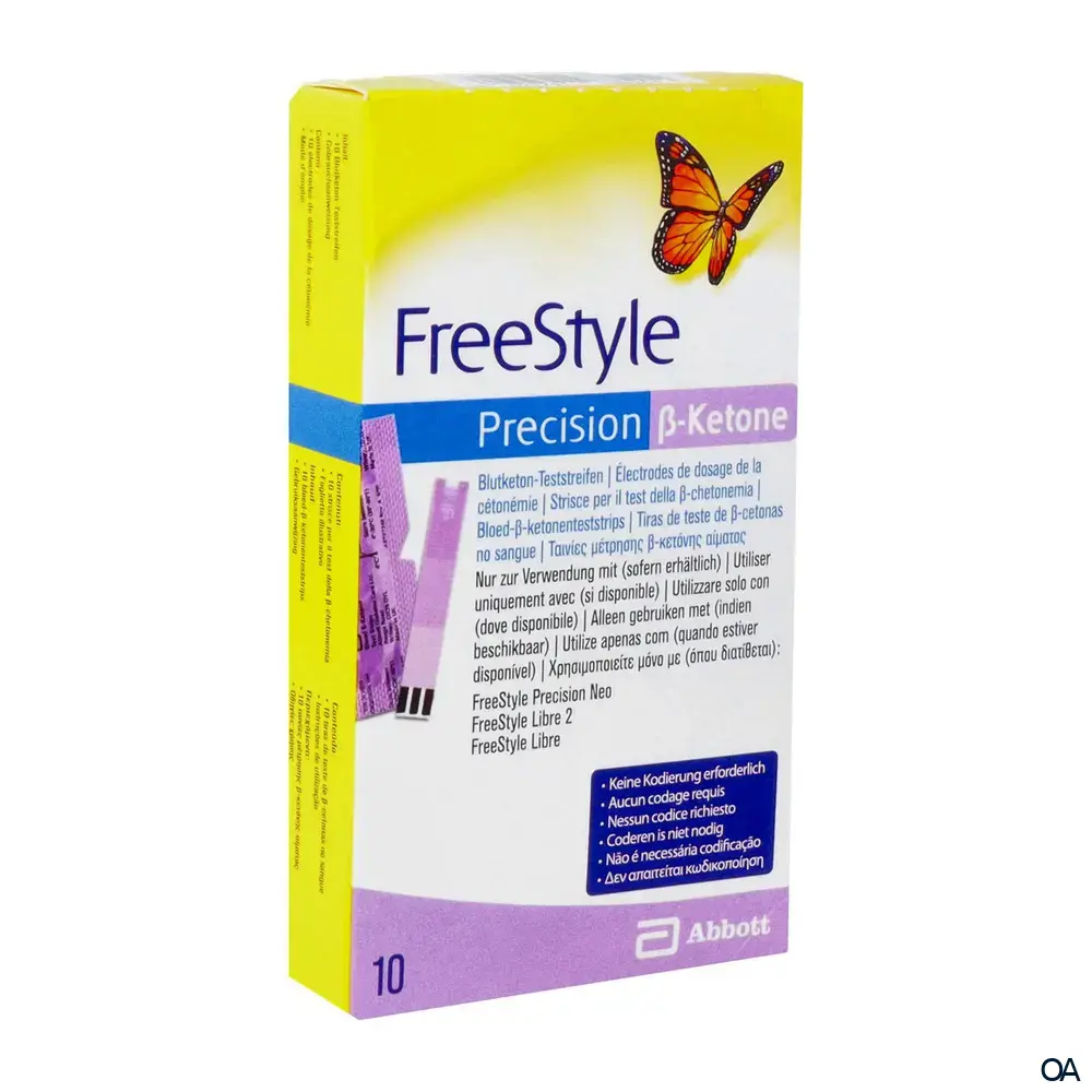 Abbott FreeStyle Precision Beta-Keton Blutketonteststreifen Kopie