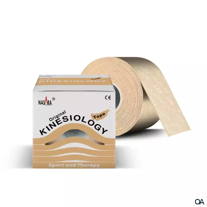 Nasara Kinesiologie Tape Beige 5 cm x 5 m