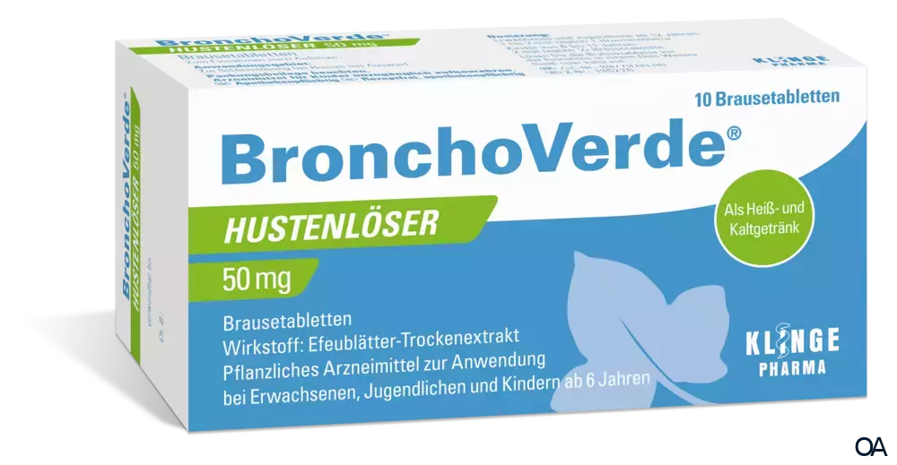 BronchoVerde® Hustenlöser 50 mg Brausetabletten