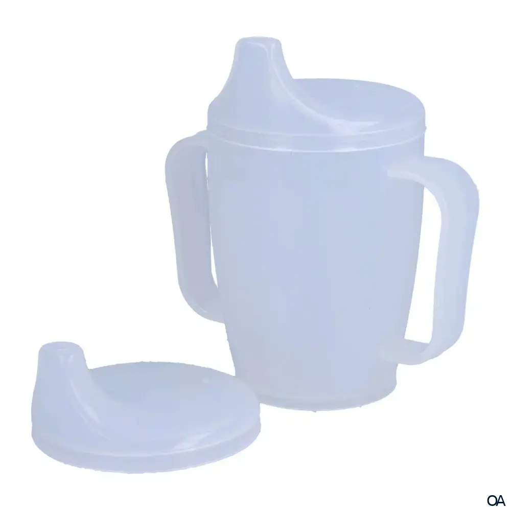 Dr. Junghans Einnahmebecher - 2 Griffe - Milchig