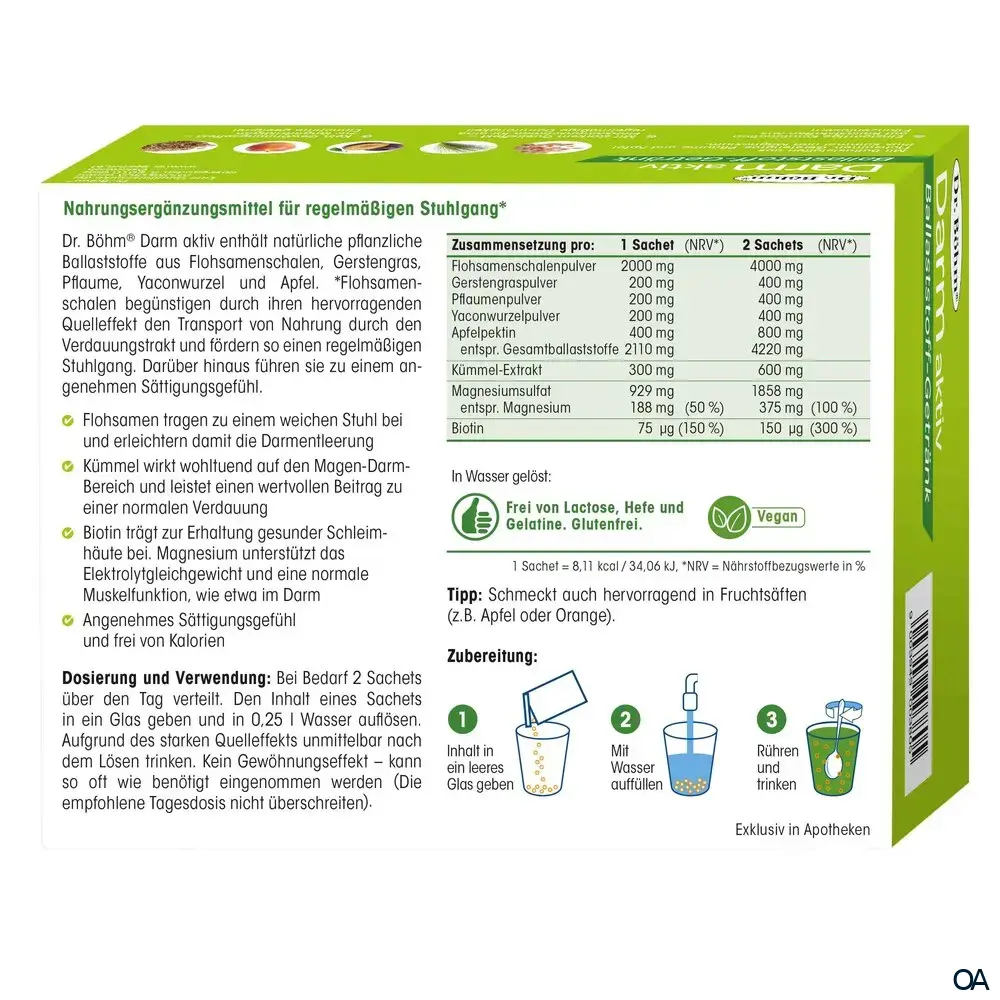Dr. Böhm® Darm aktiv Trinkpulver natur Sachets