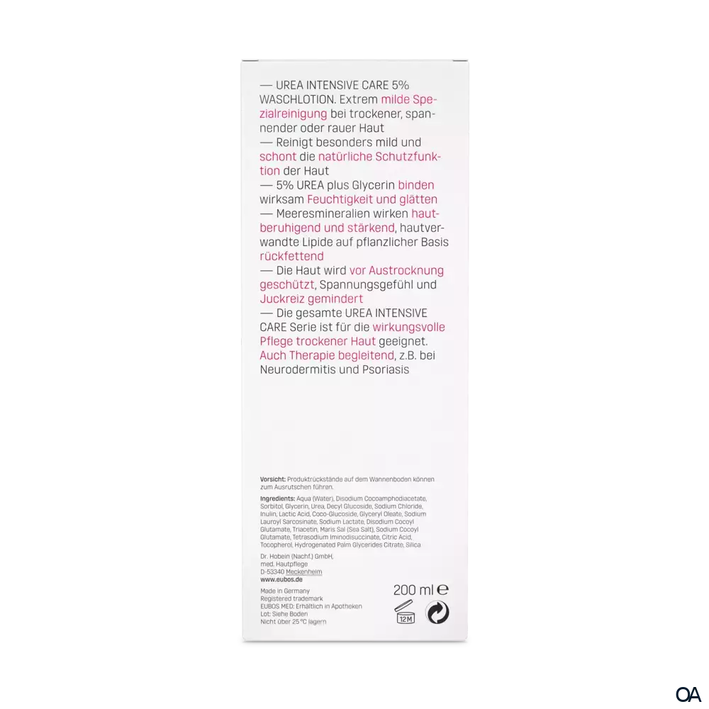 EUBOS UREA INTENSIVE CARE 5% UREA WASCHLOTION