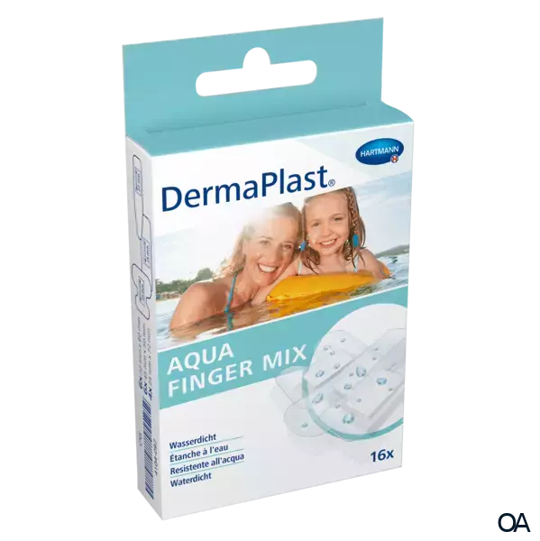 DermaPlast® Aqua Finger Mix Pflasterstreifen - 3 Größen