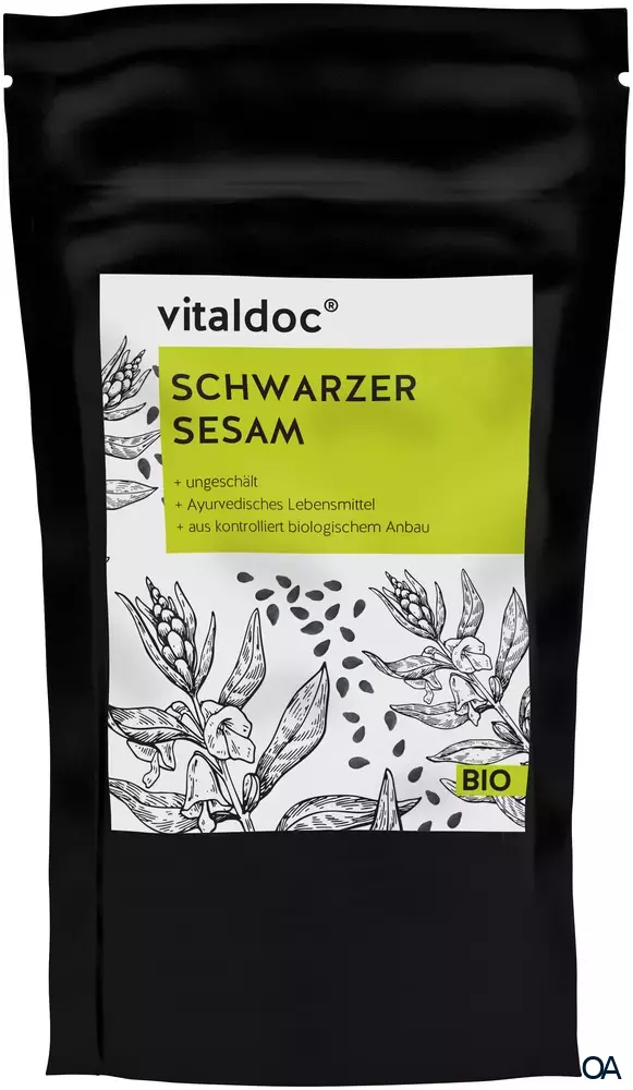 vitaldoc® BIO Schwarzer Sesam, ungeschält