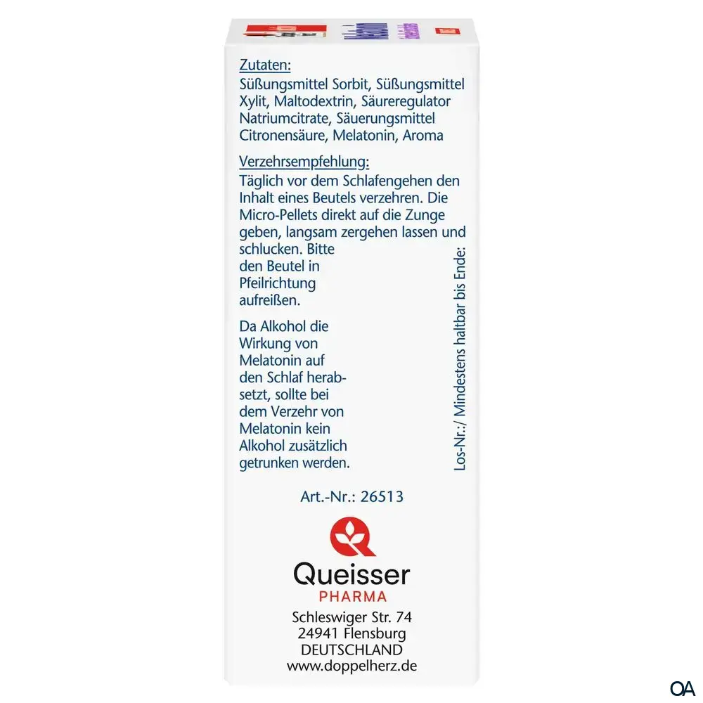 Doppelherz aktiv Melatonin Intense DIRECT Sticks