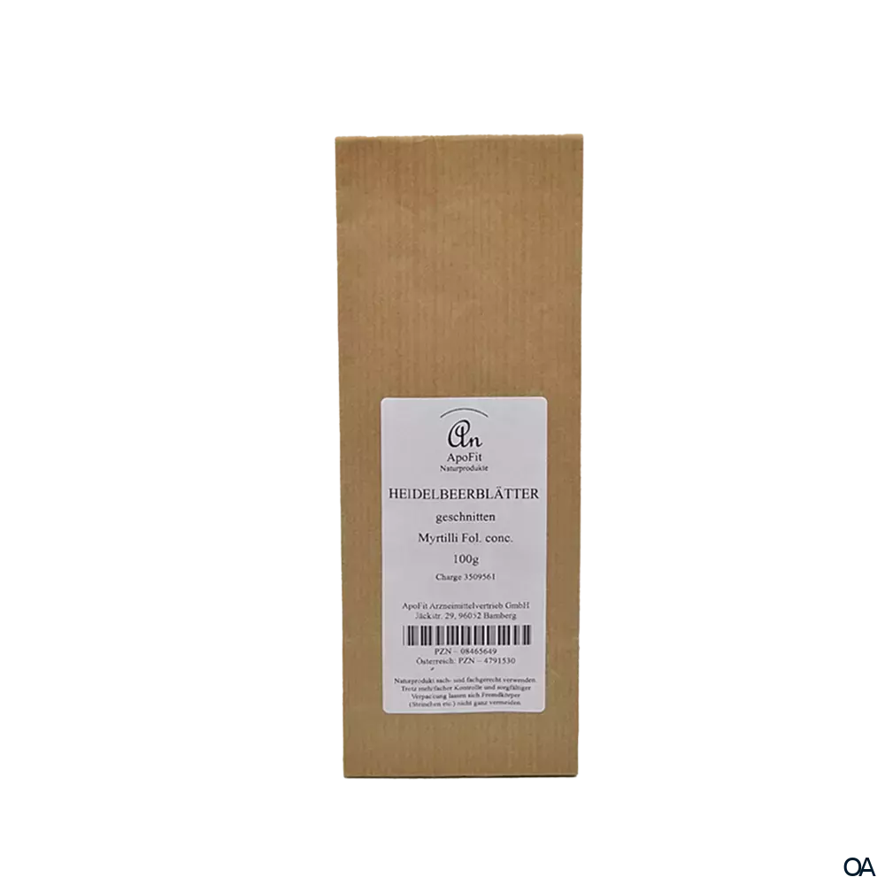 ApoFit Heidelbeerblätter geschnitten