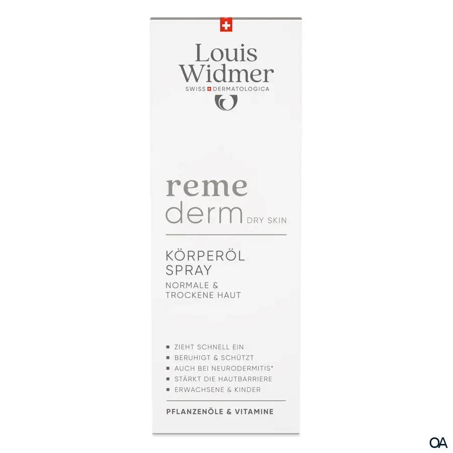 Louis Widmer remederm Körperöl Spray - leicht parfümiert