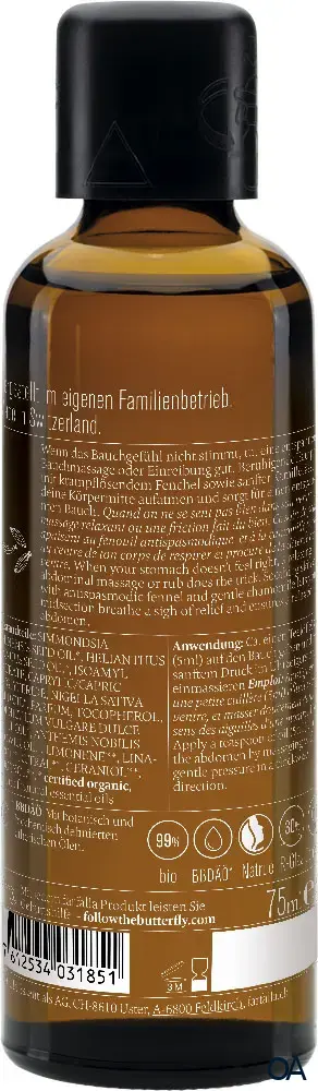 Farfalla Bauch Balance, Bauchschmeichler Massageöl