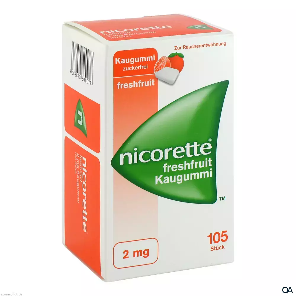 Nicorette® Freshfruit 2 mg - Kaugummi zur Raucherentwöhnung Nicorette® Freshfruit 2 mg - Kaugummi zur Raucherentwöhnung