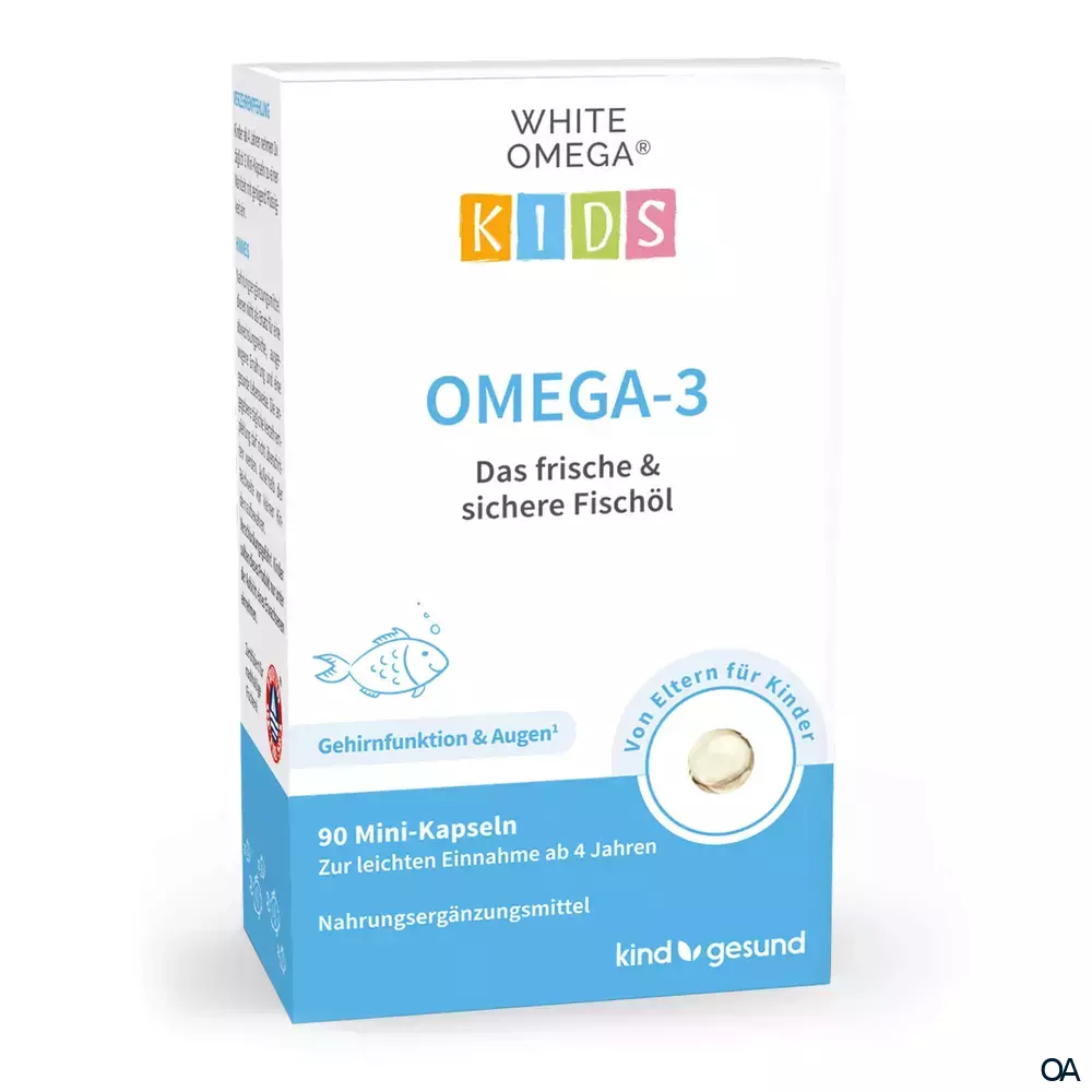kindgesund WHITE® OMEGA Kids Omega-3 Fischölkapseln