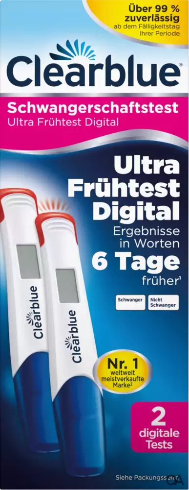 Clearblue Schwangerschaftstests Ultra Frühtest Digital