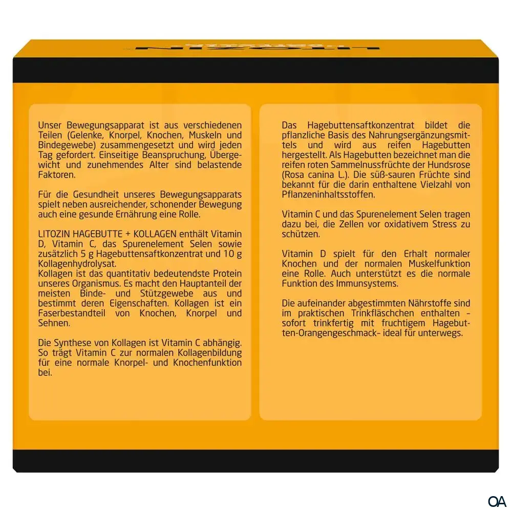 Litozin® Hagebutte + Kollagen Trinkfläschchen