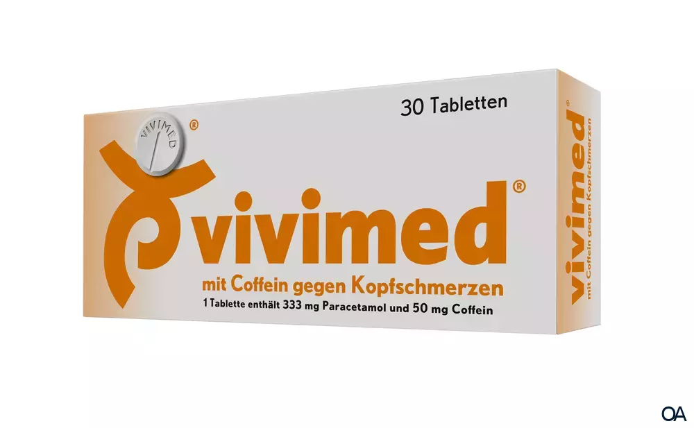 vivimed Tabletten mit Coffein gegen Kopfschmerzen
