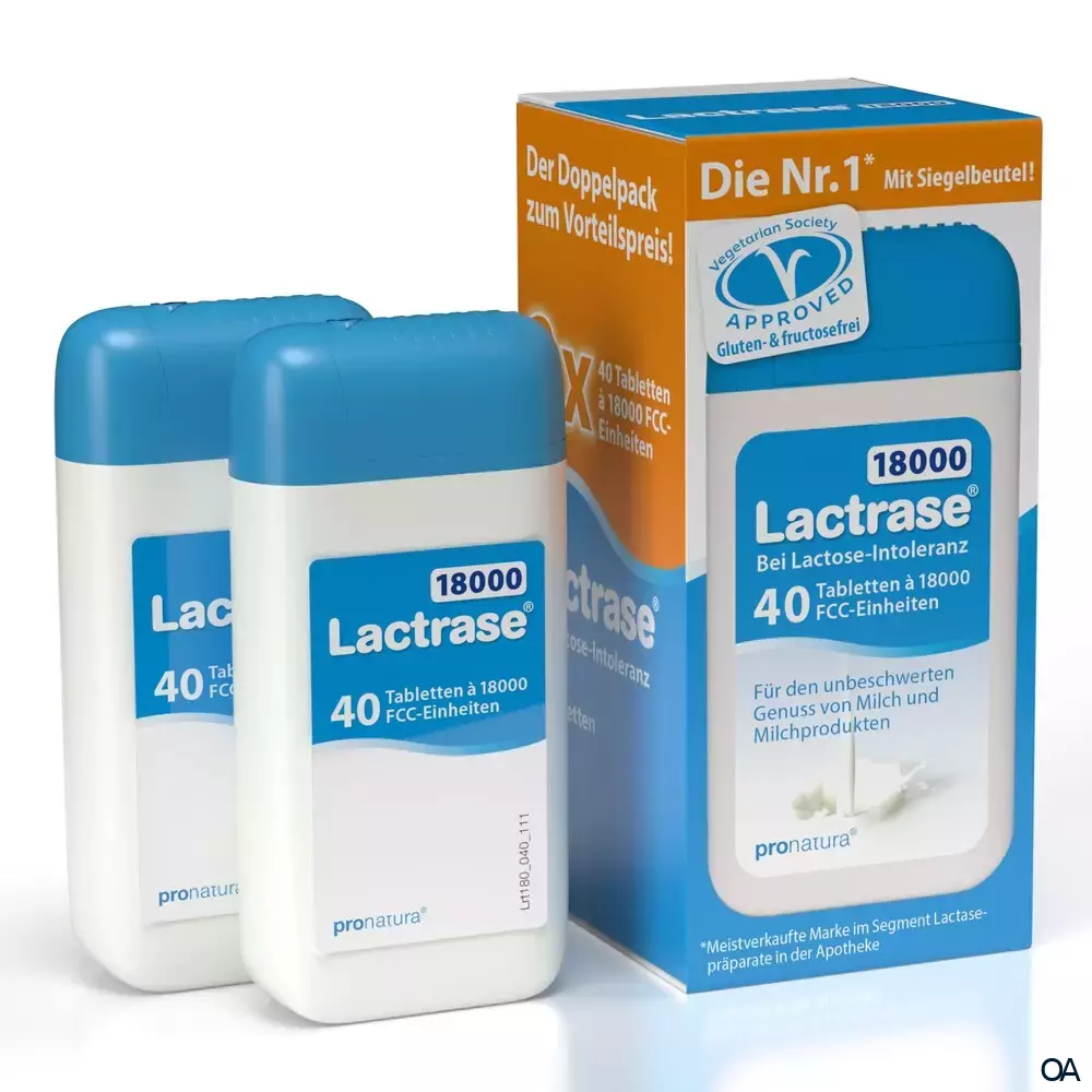Lactrase® 18000 FCC Tabletten Spender