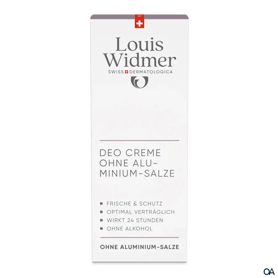 Louis Widmer Deo Creme ohne Aluminium-Salze - leicht parfümiert