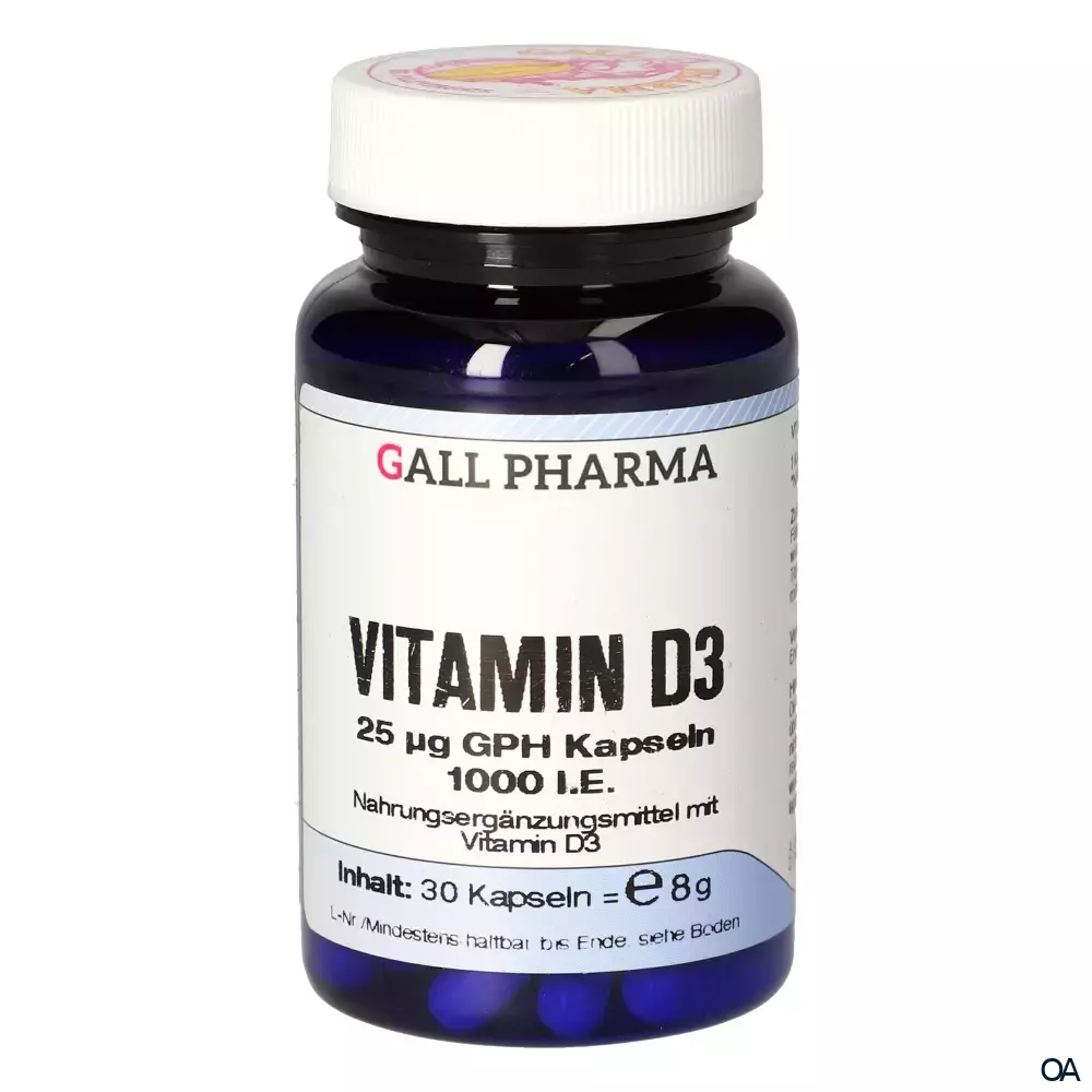 Gall Pharma Vitamin D3 25 µg Kapseln