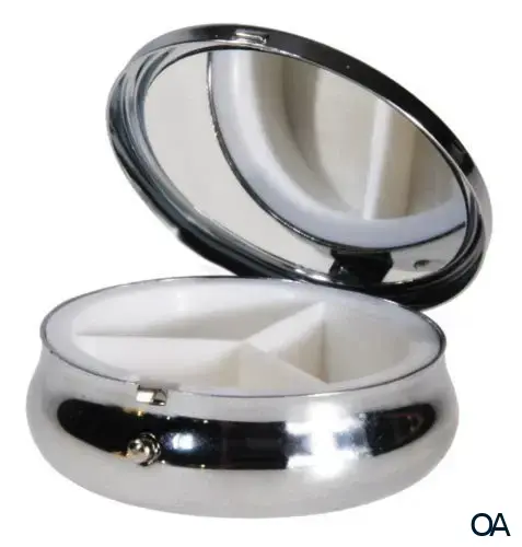 Fridolin Pillendose rund mit Spiegel Maria Sibylla Merian