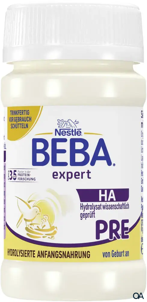 Nestlé Beba HA Pre Anfangsmilch von Geburt an, trinkfertig 90 ml