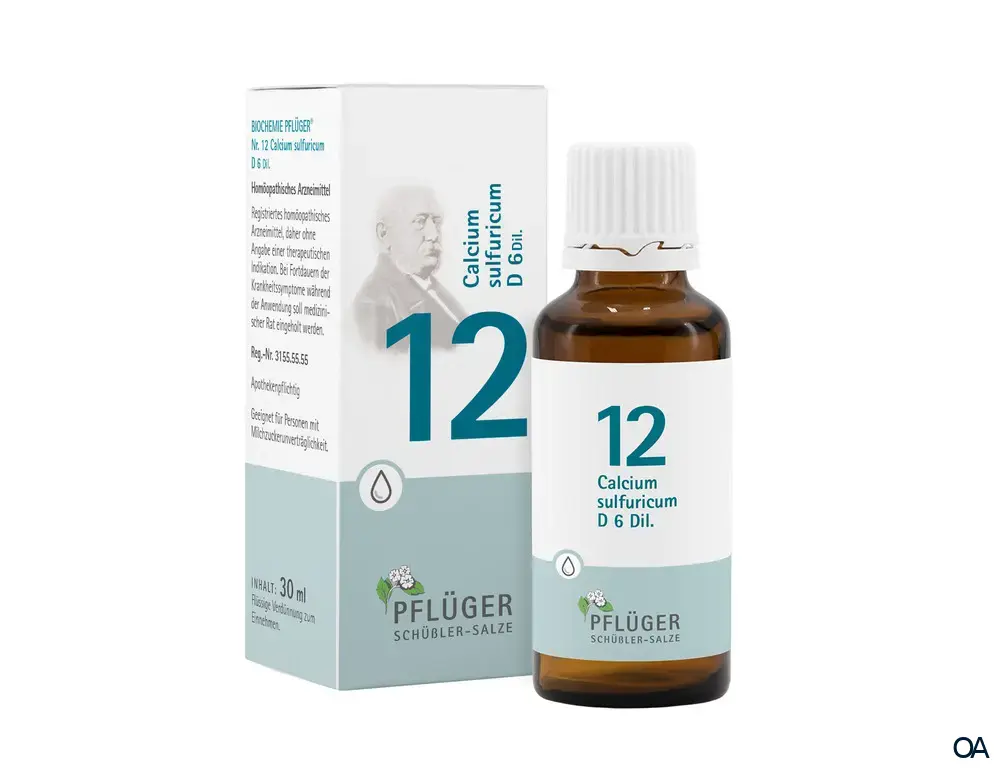 BIOCHEMIE PFLÜGER® Nr. 12 Calcium sulfuricum D 6 Dil. Tropfen