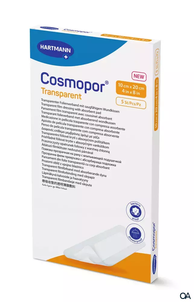 Cosmopor® transparent Folienverband 10 x 20 cm